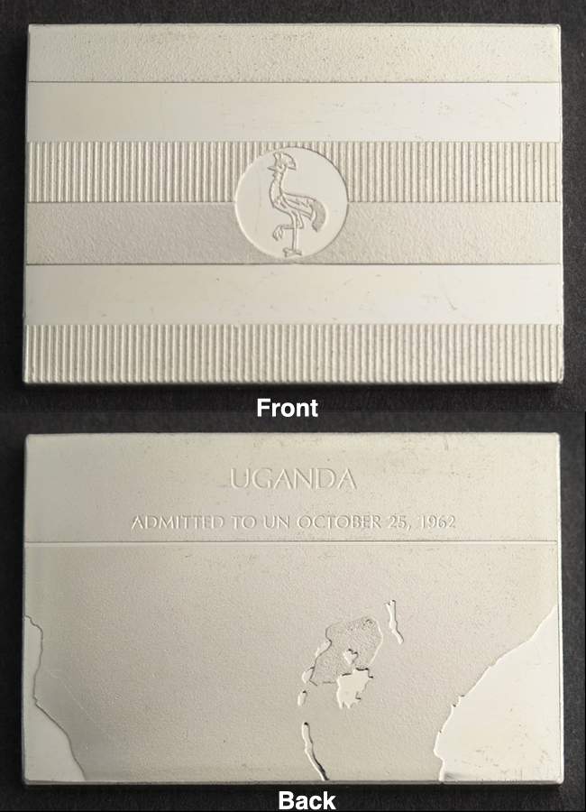Flags of the United Nations Uganda - No Box by Franklin Mint-1