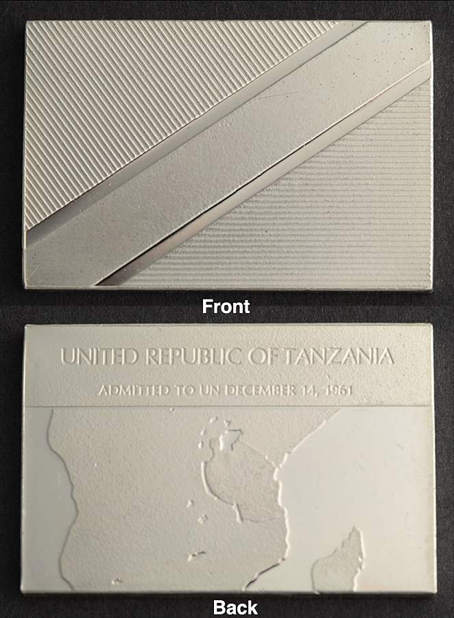 Flags of the United Nations United Republic Of Tanzania  - No Box by Franklin Mint-1