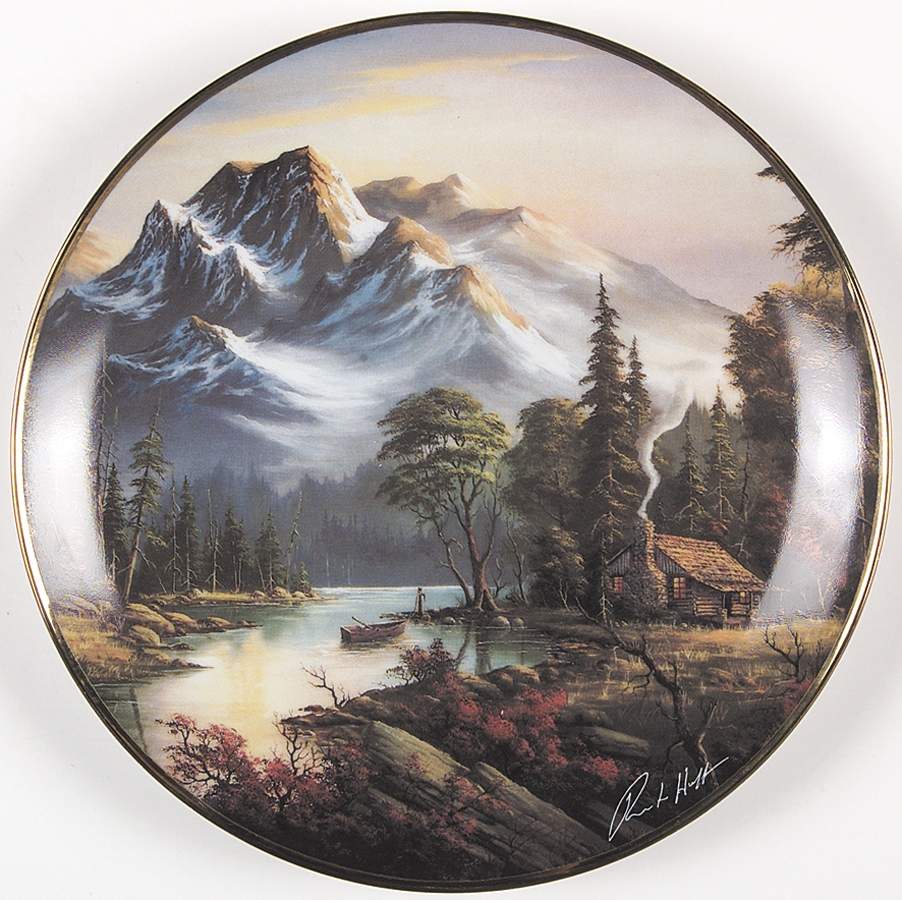 Peaceful Retreats Mountain Retreat - No Box by Franklin Mint-1