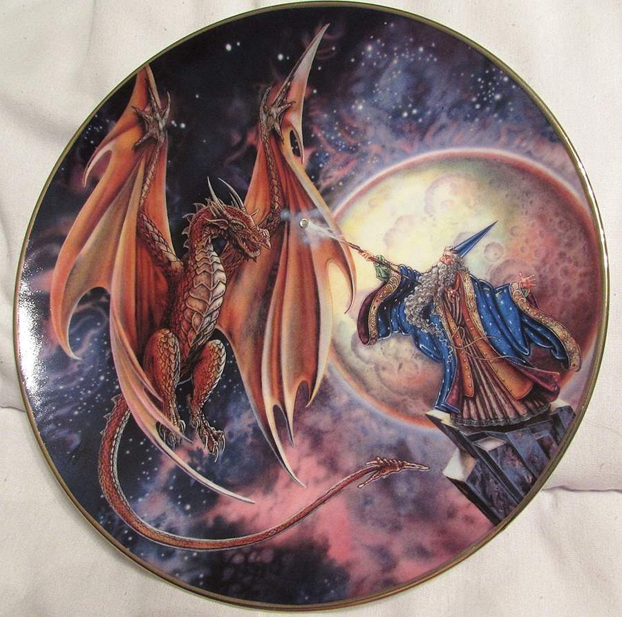 Dragon Series Moon Mystic - No Box by Franklin Mint-1