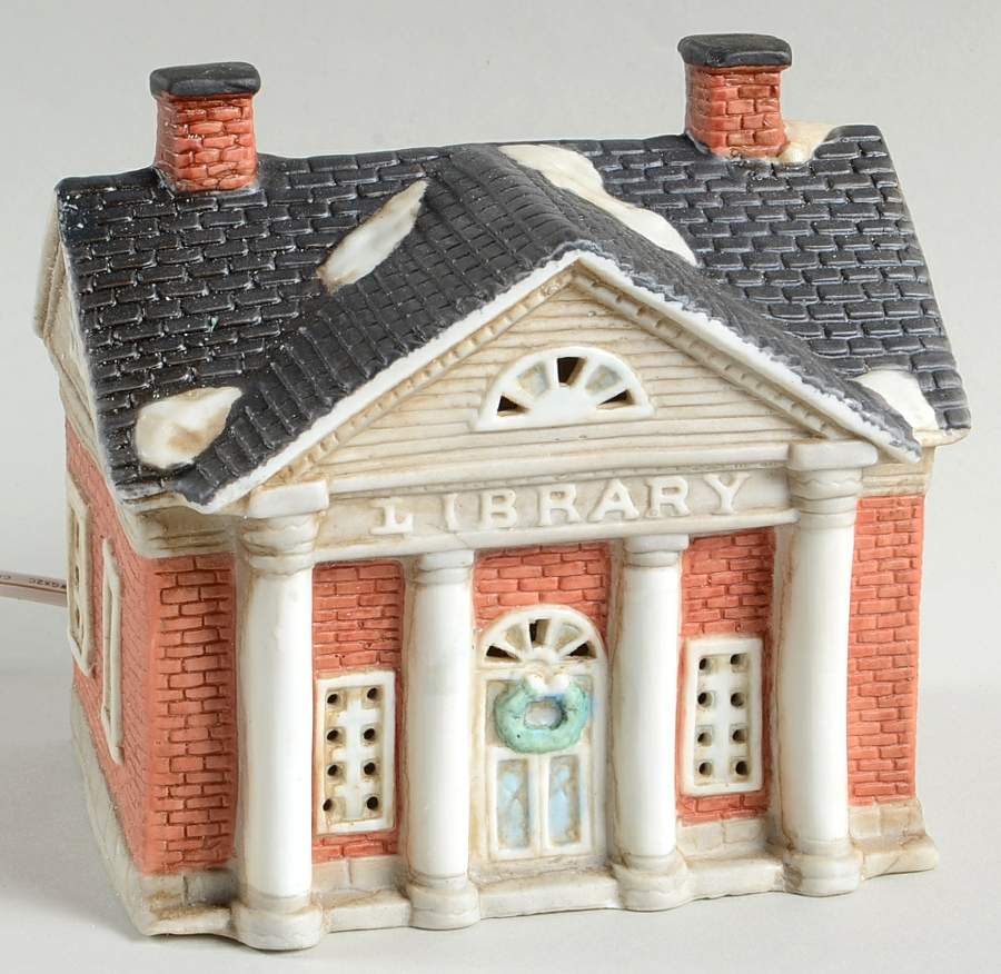 Pleasantville 1893 Pleasantville Library - No Box by Flambro-1