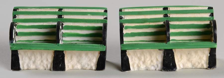 Pleasantville 1893 Park Bench-Set Of 2 - No Box by Flambro-1