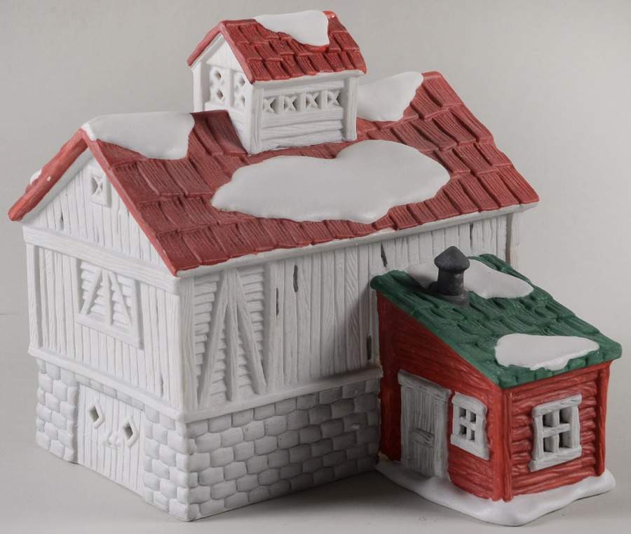 Pleasantville 1893 Red Roof Barn - Boxed by Flambro-1