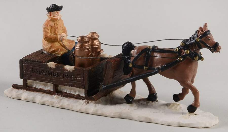 Pleasantville 1893 George Balcomb On The Milk Sled - Boxed by Flambro-1