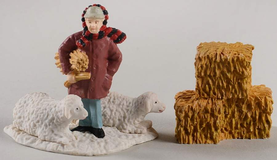 Pleasantville 1893 Henry Lepuis With Sheep And Hay Bales - No Box by Flambro-1