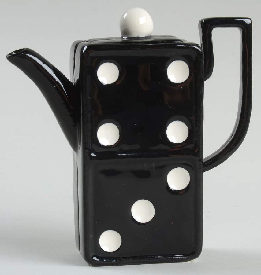 Black & White Collection Domino - Boxed by Fitz & Floyd-1