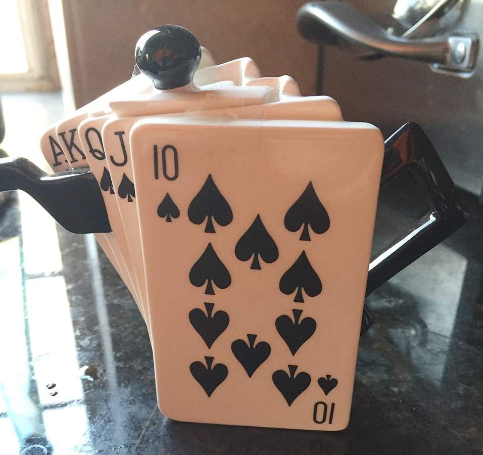 Black & White Collection Royal Flush - Boxed by Fitz & Floyd-1