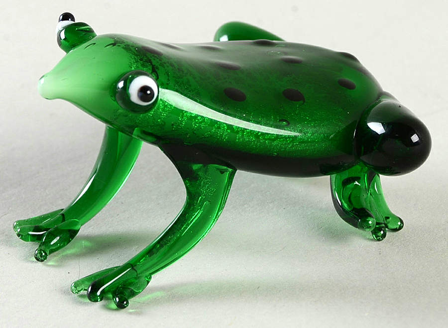 Glass Menagerie Jeremy The Frog - Boxed by Fitz & Floyd-1