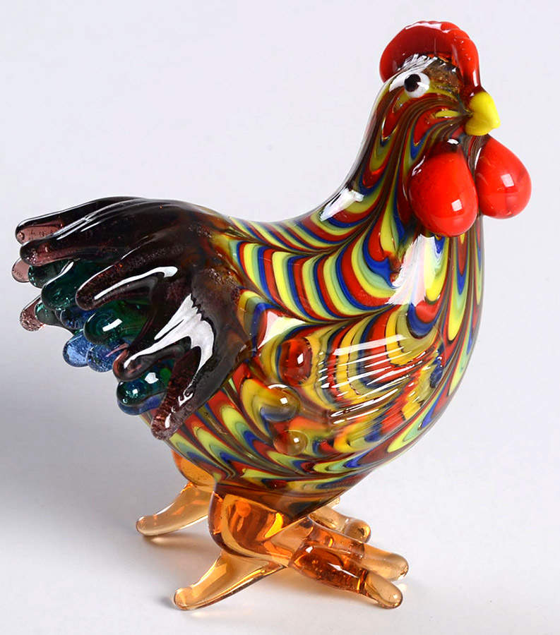 Glass Menagerie Standing Hen - No Box by Fitz & Floyd-1