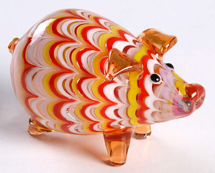 Glass Menagerie Pig - Boxed by Fitz & Floyd-1