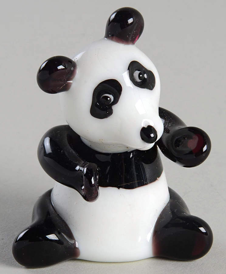 Glass Menagerie Panda - No Box by Fitz & Floyd-1