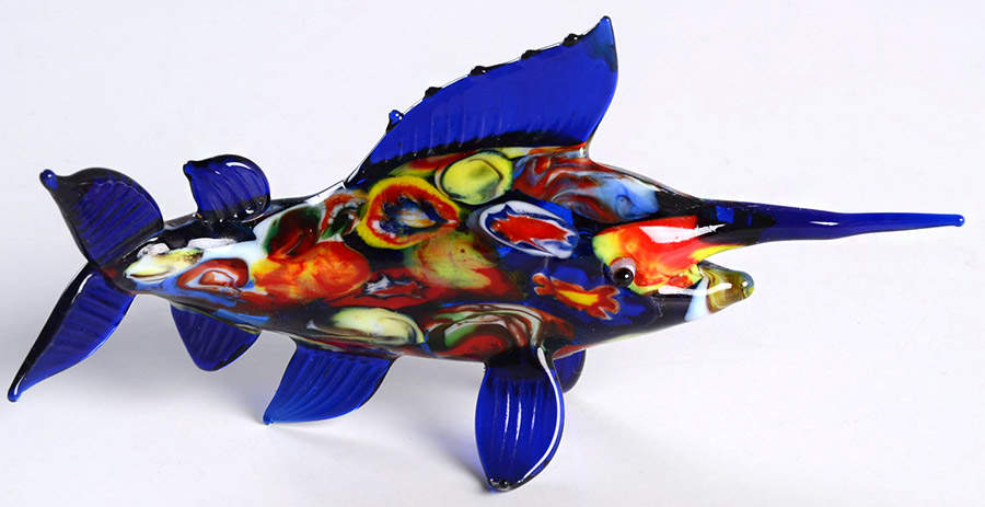 Glass Menagerie Swordfish - No Box by Fitz & Floyd-1