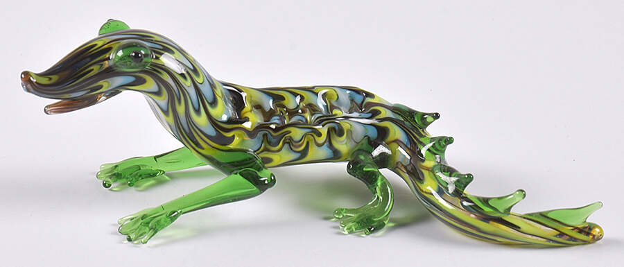 Glass Menagerie Alligator - Boxed by Fitz & Floyd-1
