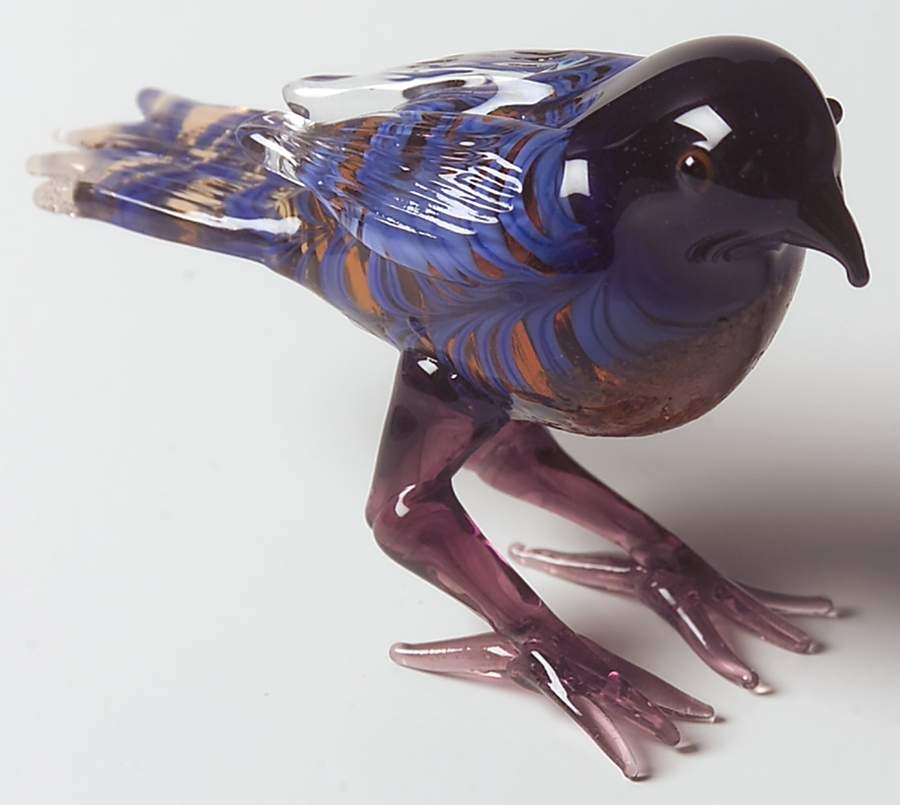 Glass Menagerie Blue Bird-3" L - No Box by Fitz & Floyd-1