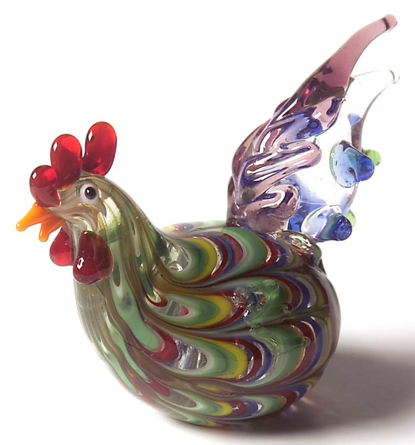 Glass Menagerie Hen - With Box by Fitz & Floyd-1