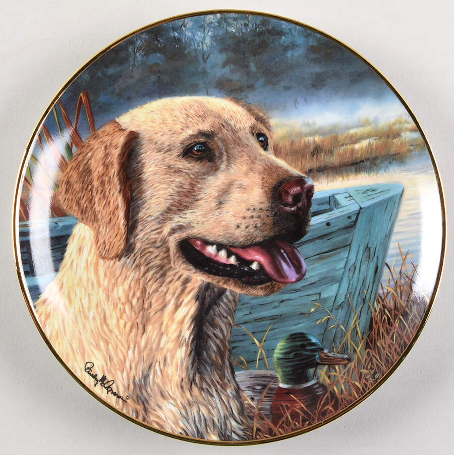 Labrador Retrievers-Randy Mcgovern All Ashore - No Box by Franklin Mint-1