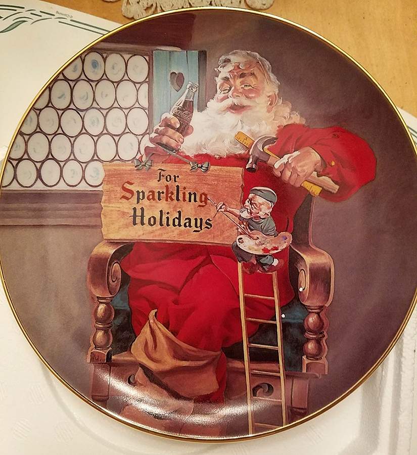 Coca Cola Christmas Sparkling Signs Of The Season - No Box by Franklin Mint-1