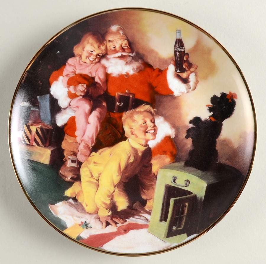 Coca Cola Christmas A Toast To The Season - No Box by Franklin Mint-1