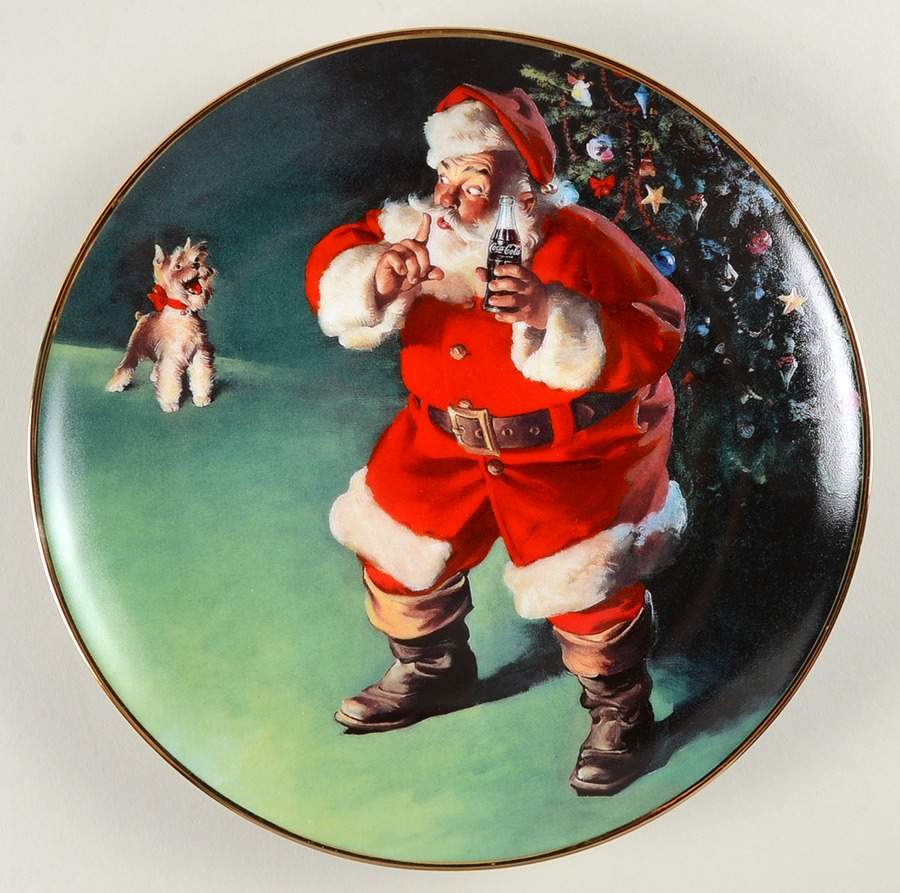 Coca Cola Christmas A Merry Christmas Calls For Coke - No Box by Franklin Mint-1