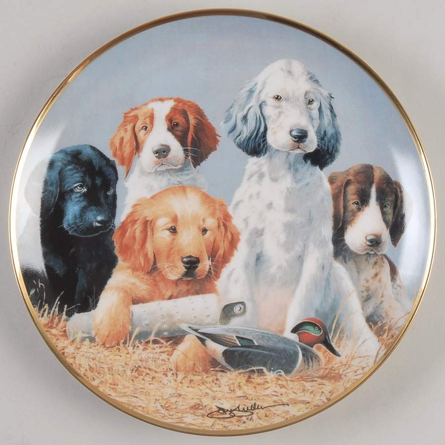 Sporting Dogs-James Killen School Daze - No Box by Franklin Mint-1