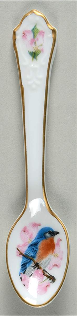 Garden Birds Spoon Collection Bluebird - No Box by Franklin Mint-1