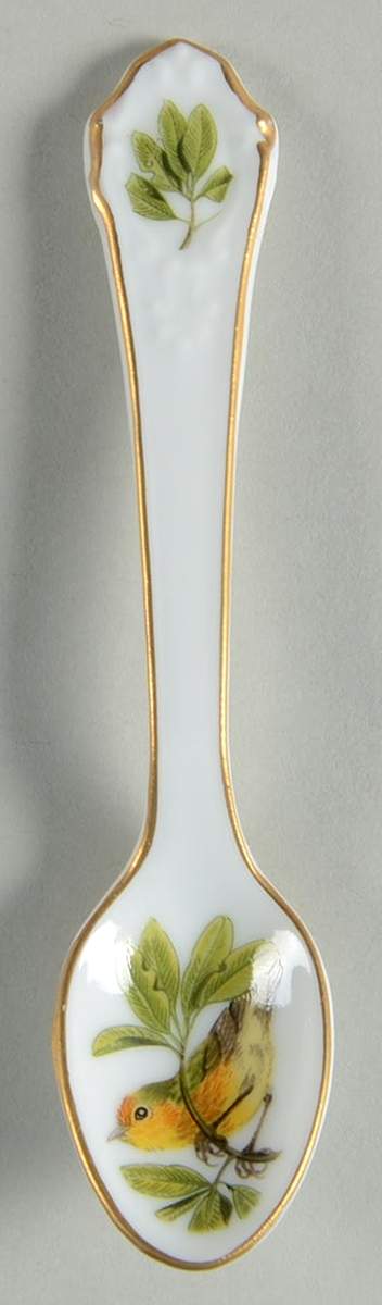 Garden Birds Spoon Collection Yellow Warbler - No Box by Franklin Mint-1