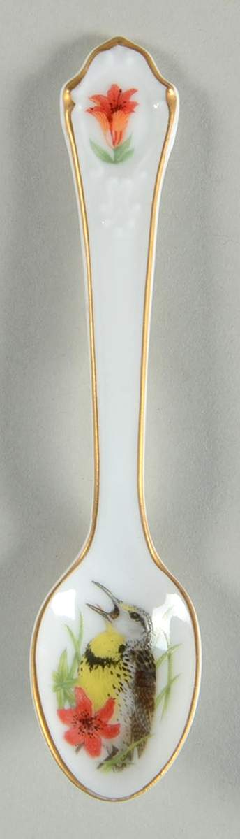 Garden Birds Spoon Collection Western Meadowlark - No Box by Franklin Mint-1