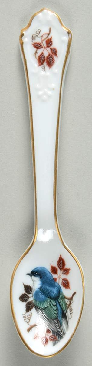 Garden Birds Spoon Collection Tree Swallow - No Box by Franklin Mint-1