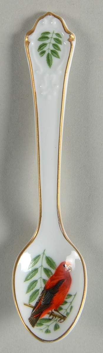Garden Birds Spoon Collection Scarlet Tanger - No Box by Franklin Mint-1