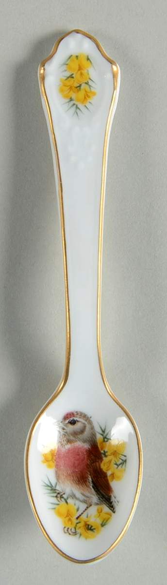 Garden Birds Spoon Collection Linnet - No Box by Franklin Mint-1