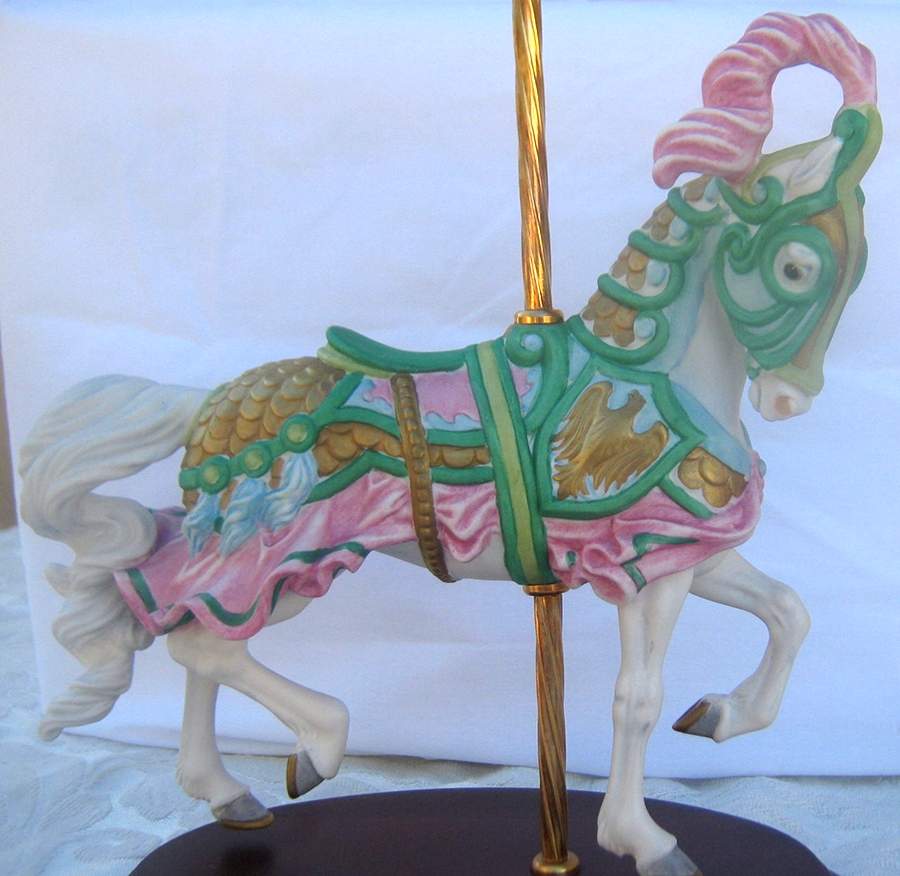 Carousel Memories Gallant Steed - Boxed by Franklin Mint-1