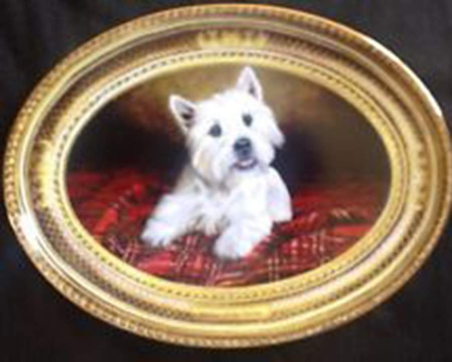 West Highland White Terrier Master Of The Tartan - No Box by Franklin Mint-1