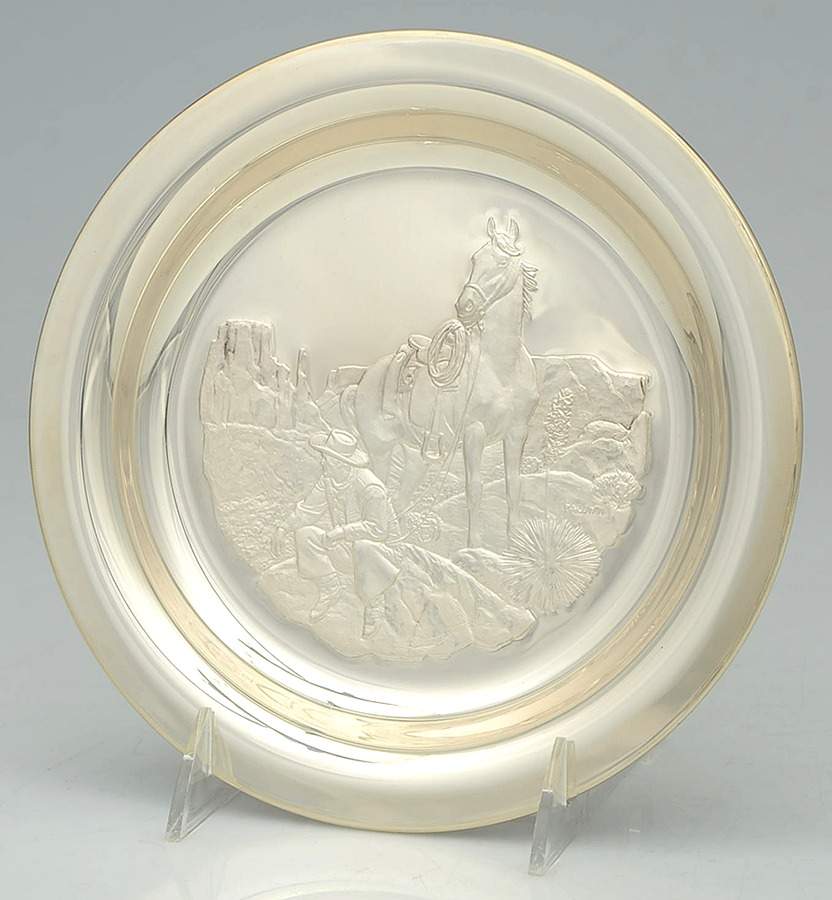 Western Plates Horizons West - Richard Baldwin - No Box by Franklin Mint-1