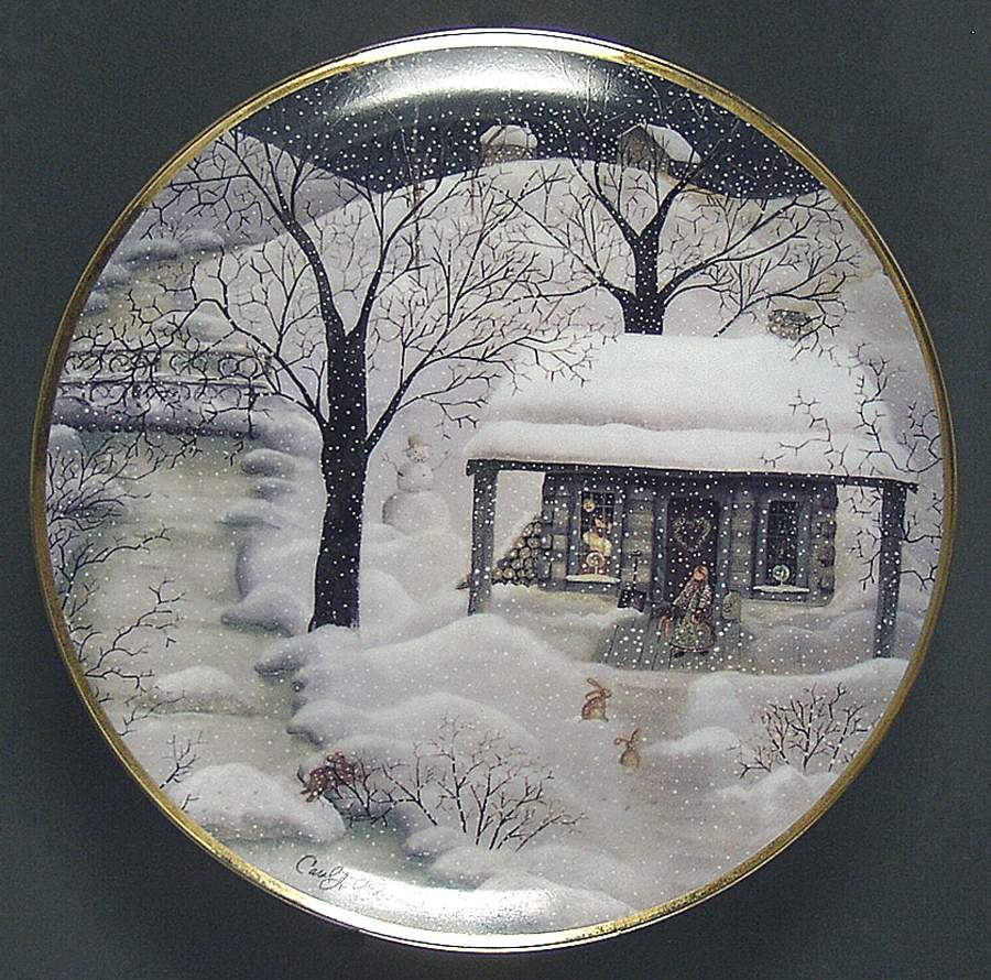 Country Visitors Moonlight Visitors - No Box by Franklin Mint-1