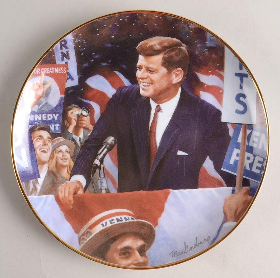 John F Kennedy-President Poised For Victory - No Box by Franklin Mint-1