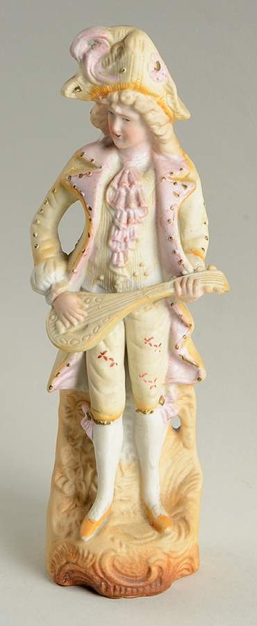 Porcelain Figurines Man With Lute - No Box by Fern-1