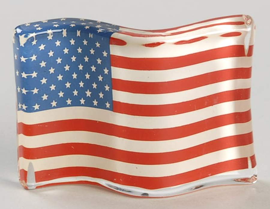 Glass Menagerie-Patriotic American Flag - With Box by Fitz & Floyd-1