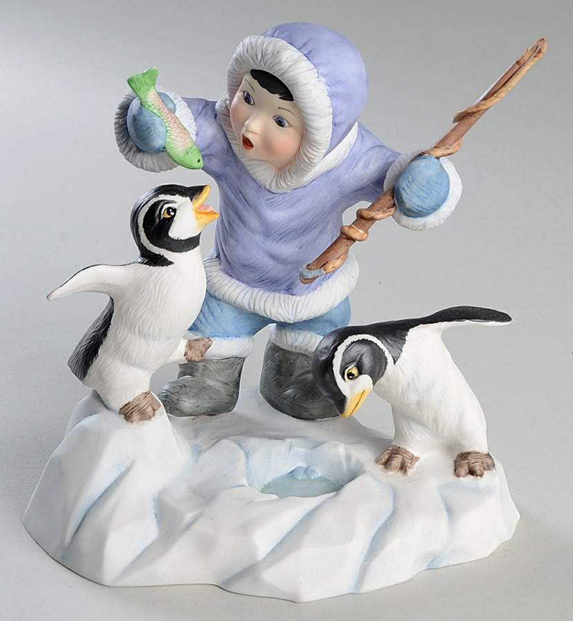 Penguins What A Catch! - No Box by Franklin Mint-1