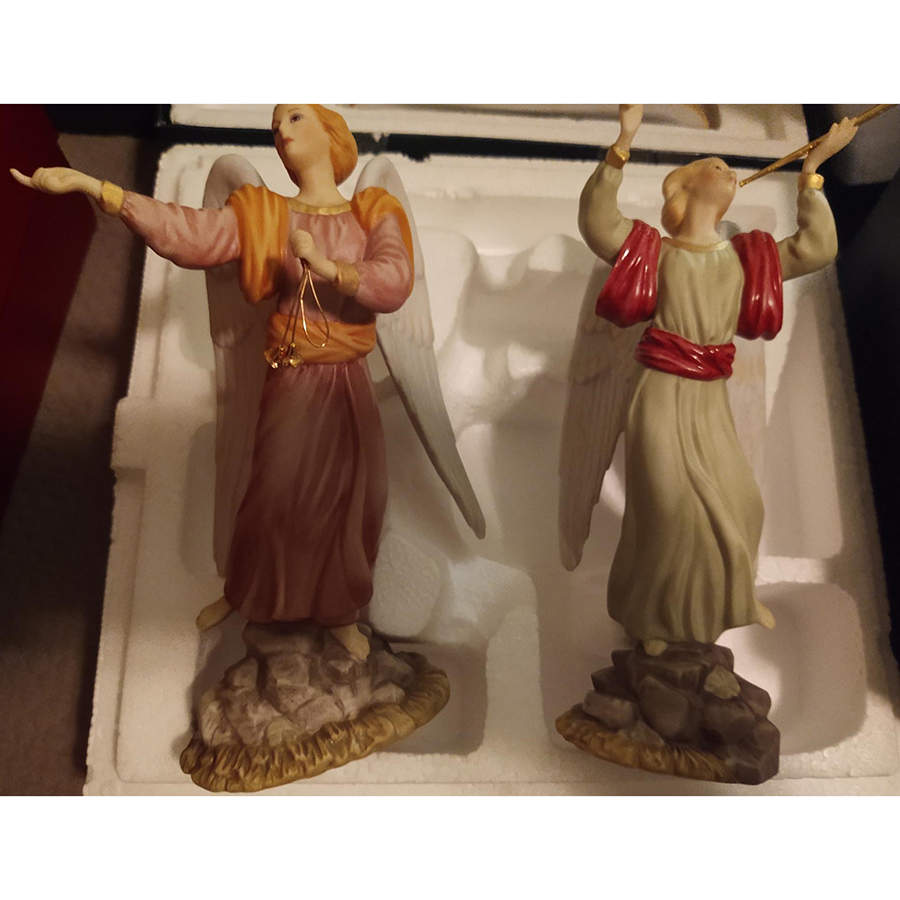 The Nativity Angel-Pair - Boxed by Franklin Mint-1