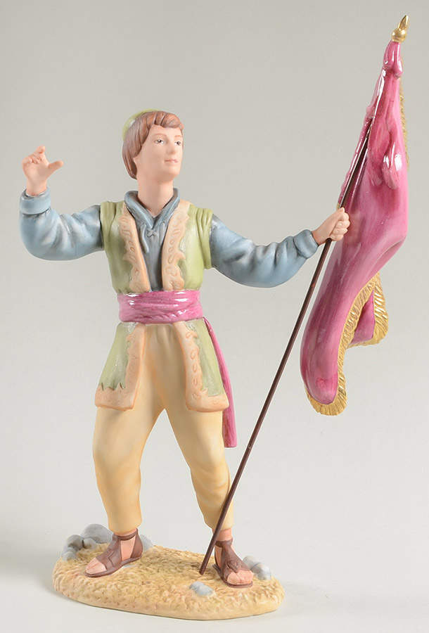 The Nativity Servant With Flag - With Box by Franklin Mint-1