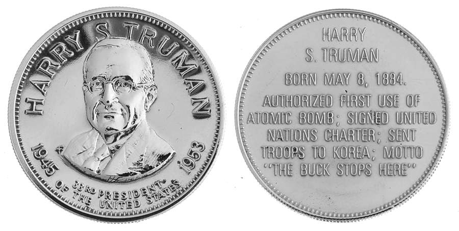 Presidential Commemorative Coins Harry S. Truman - No Box by Franklin Mint-1