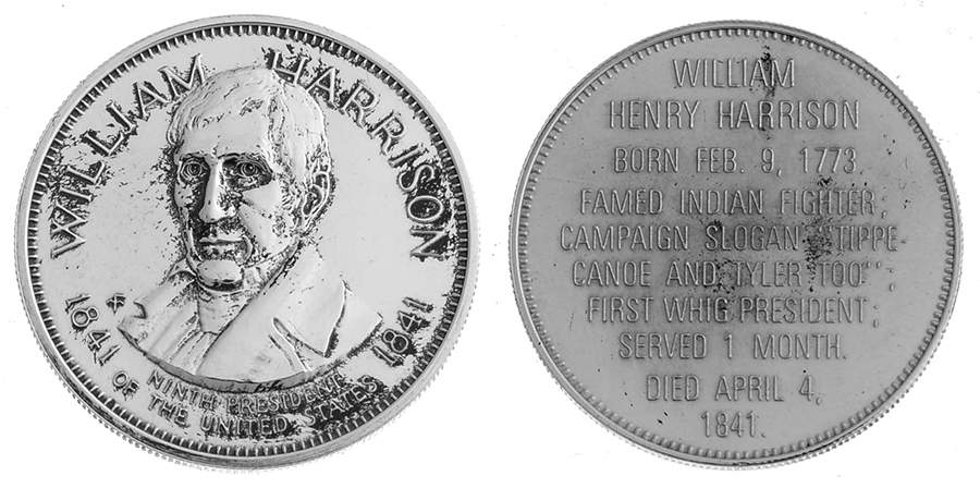 Presidential Commemorative Coins William Henry Harrison - No Box by Franklin Mint-1
