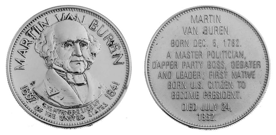 Presidential Commemorative Coins Martin Van Buren - No Box by Franklin Mint-1