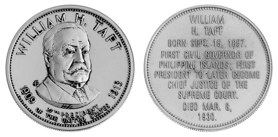 Presidential Commemorative Coins William Howard Taft - No Box by Franklin Mint-1
