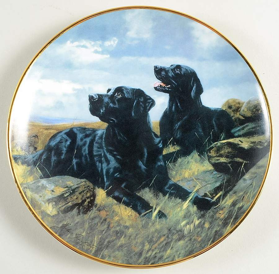 John Trickett Black Labs Ready To Go - No Box by Franklin Mint-1