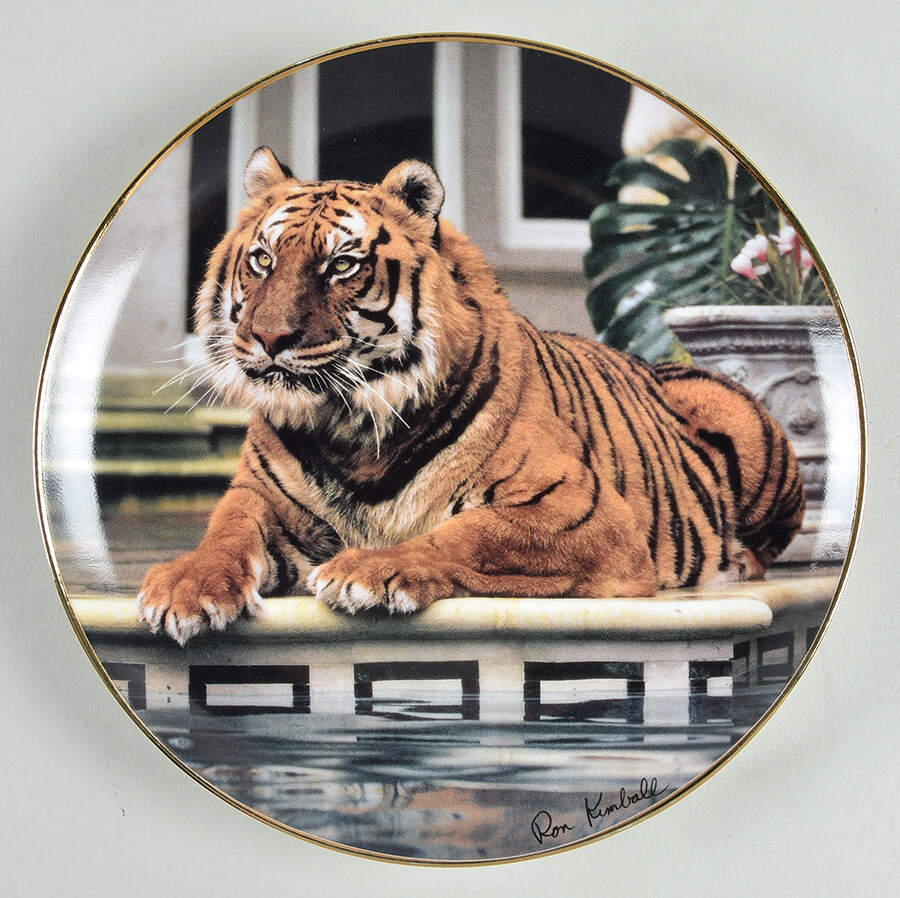 Tigers Reflective Tiger - No Box by Franklin Mint-1