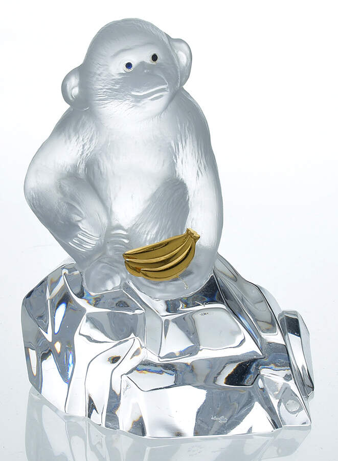 Faberge Jeweled Animals The Jeweled Chimpanzee - No Box by Franklin Mint-1