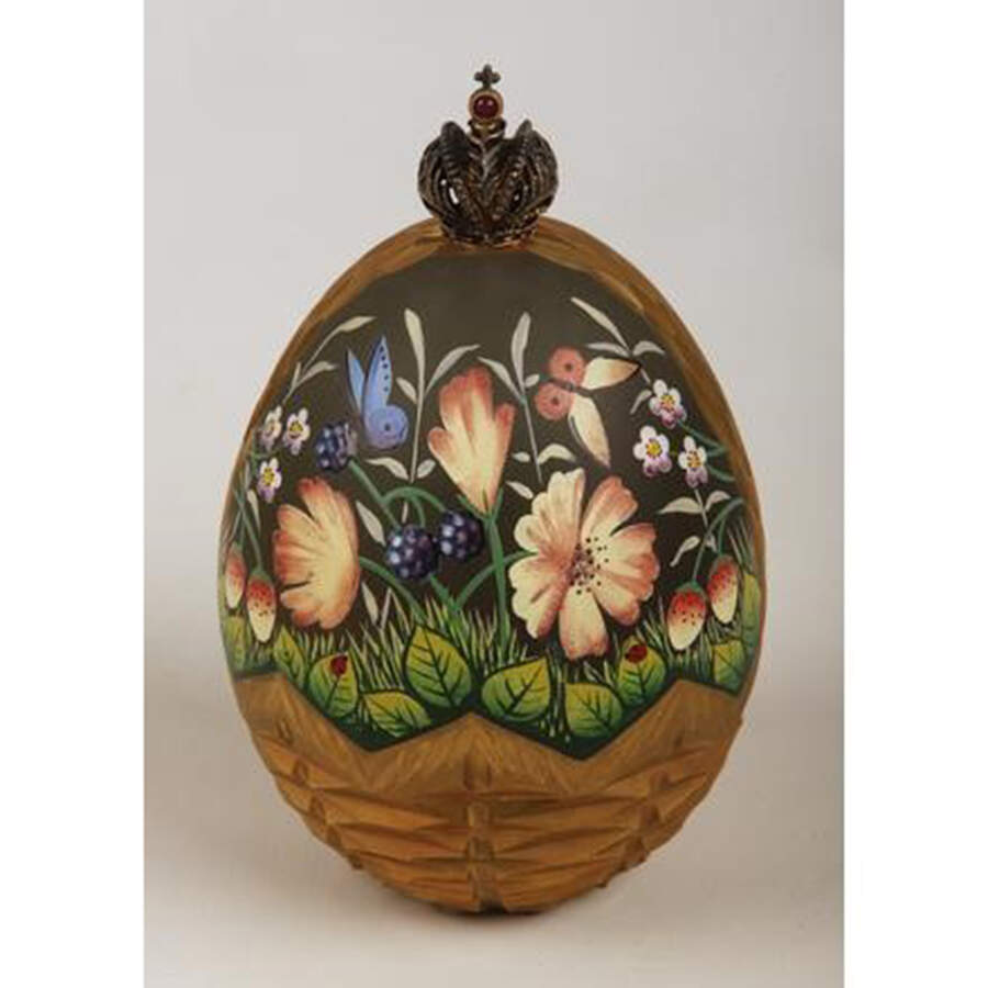 St Petersburg Collection Summer Egg - Boxed by Theo Faberge-1