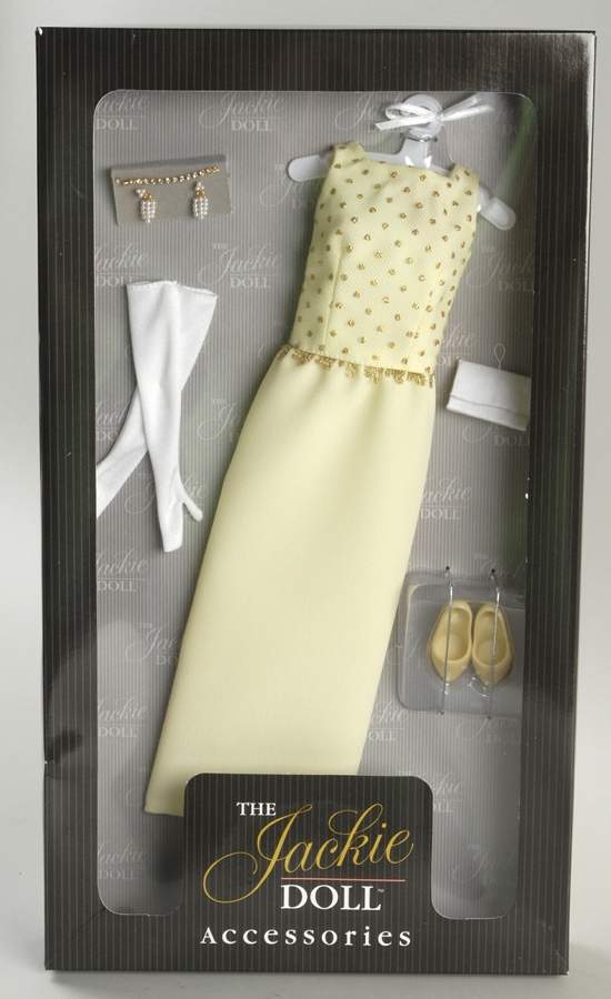 Jackie Doll (Vinyl) Yellow Gown Ensemble - Boxed by Franklin Mint-1