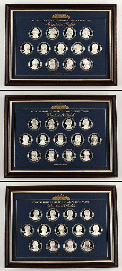 Presidential Medals-White House Set Of 39 Medals With Display Box - With Box by Franklin Mint-1